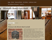 Tablet Screenshot of historichotelgreybull.com